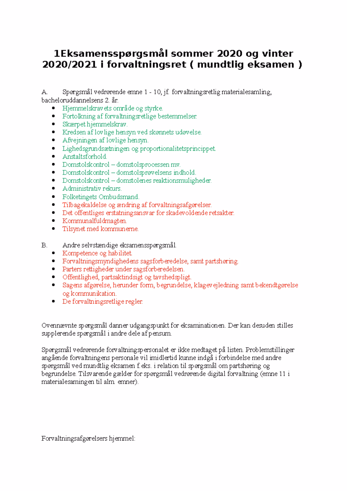 Hvad er et anstaltsforhold?