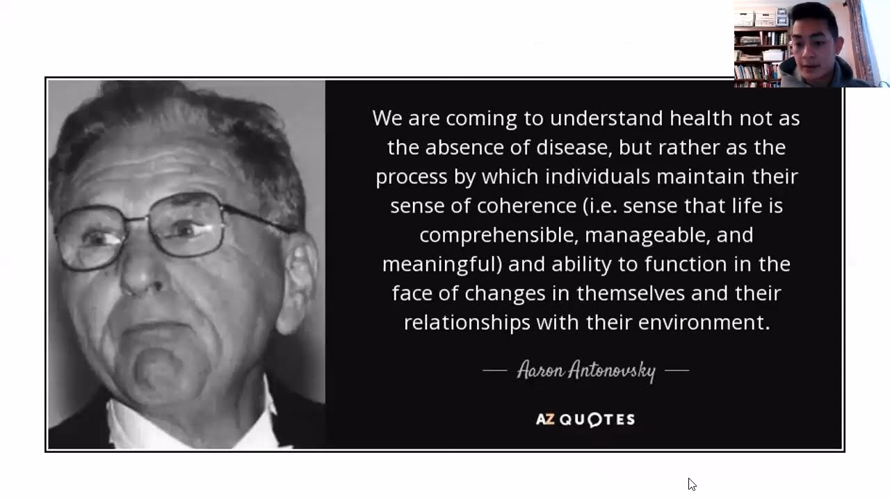 What are the three dimensions of the sense of coherence?