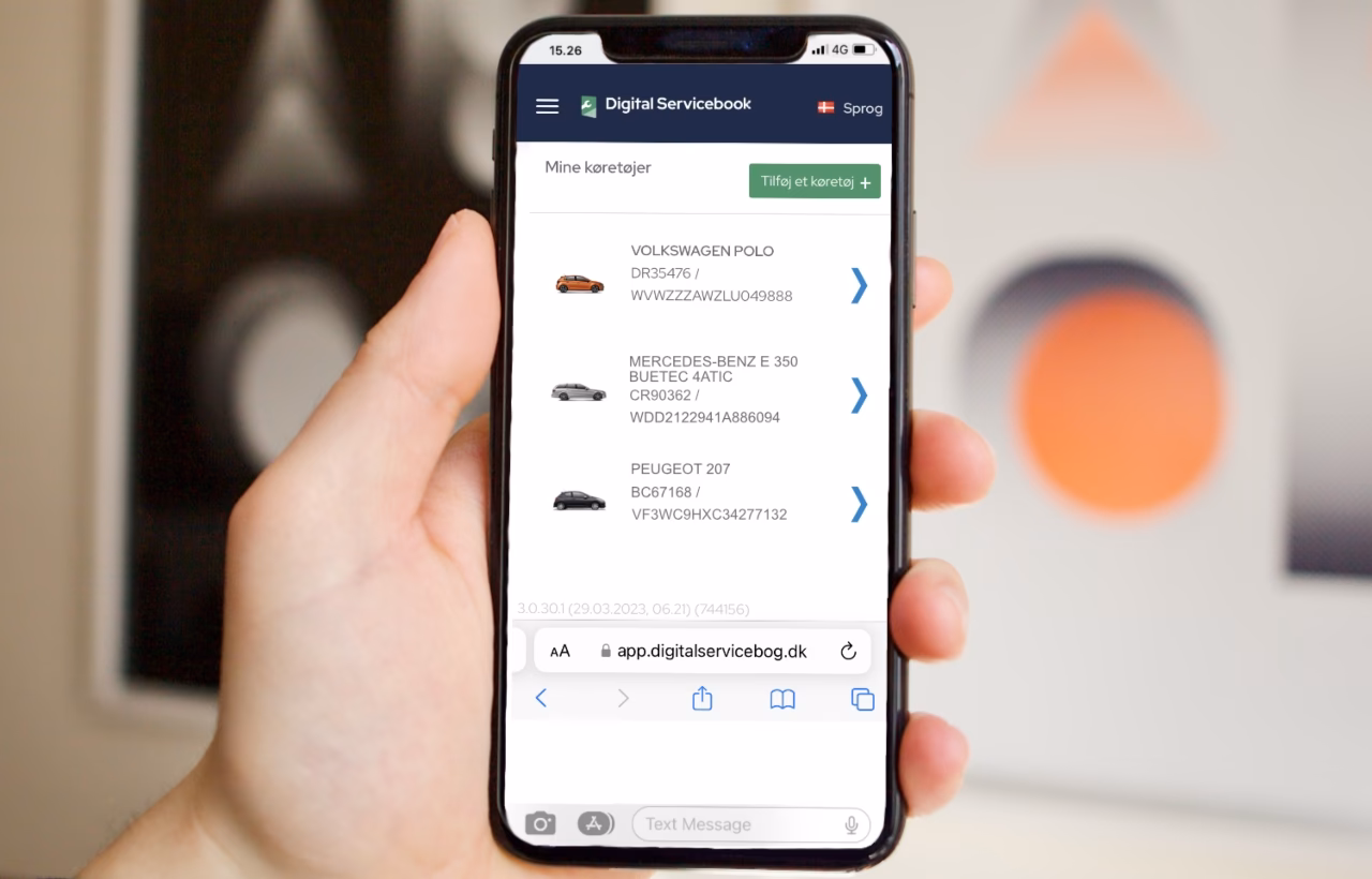 Hvilke biler har digital servicebog?