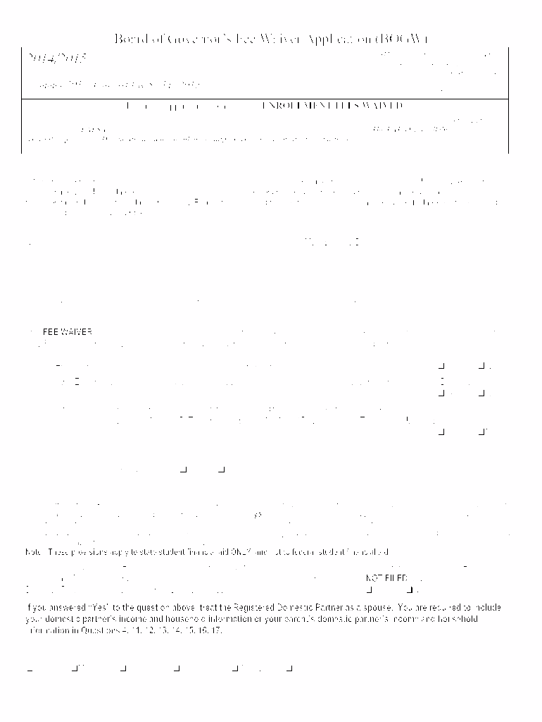 Who qualifies for the bog waiver?