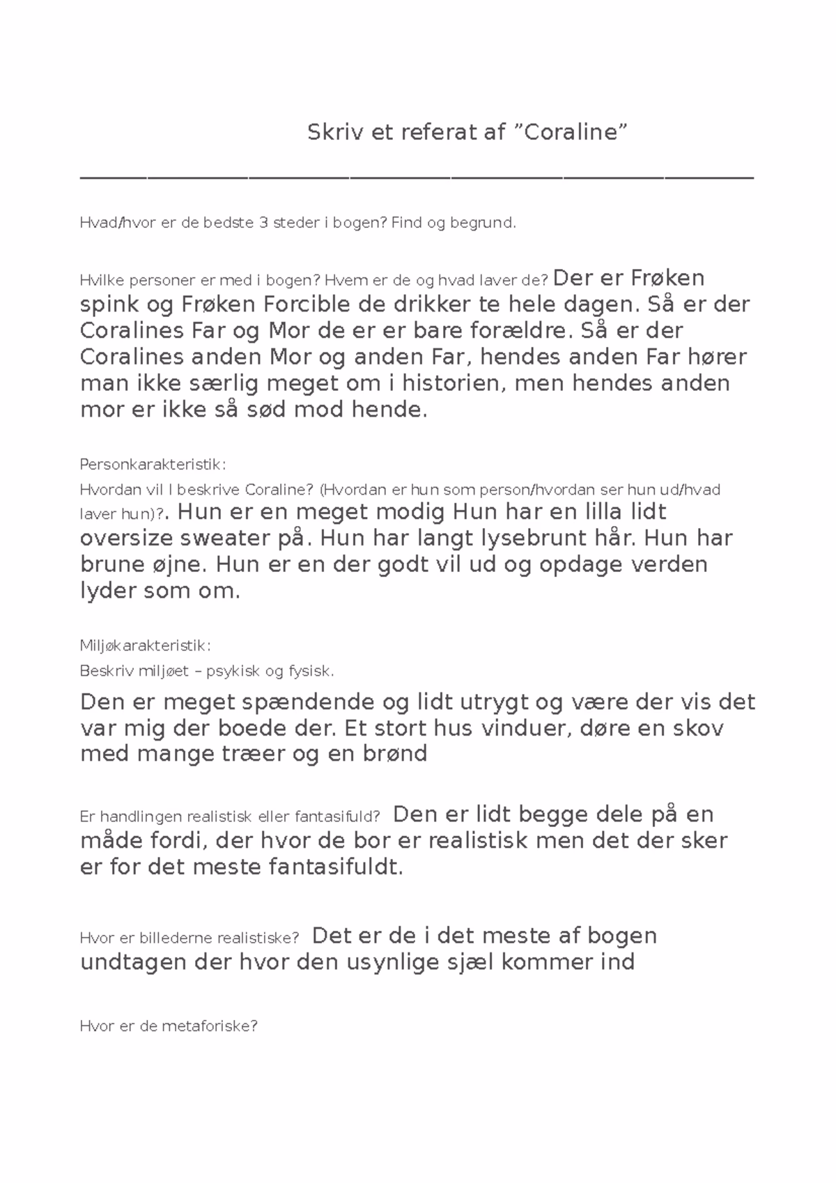 Hvad er et referat af en bog?