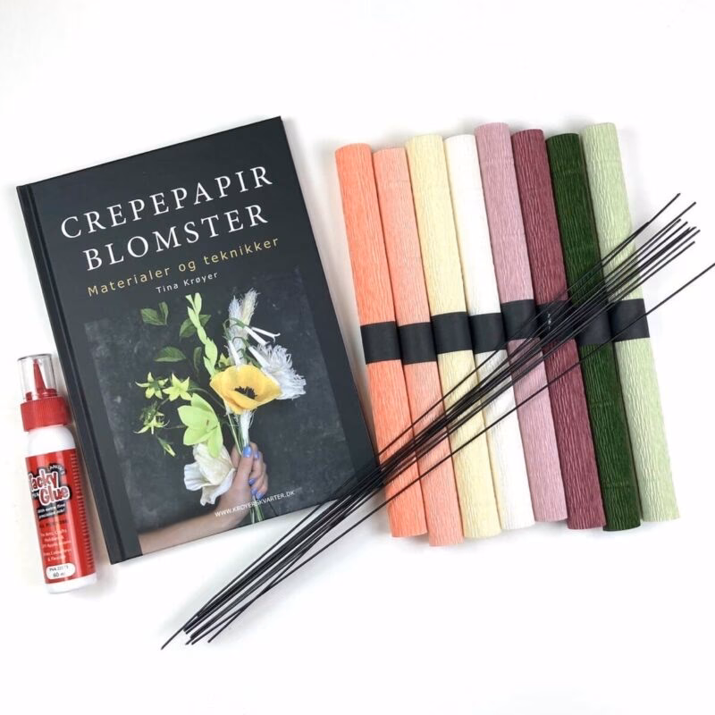 Hvad skal man bruge til crepe blomster?