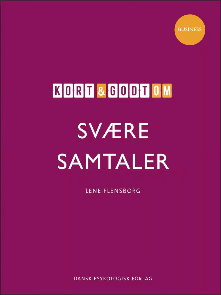 Hvad er en svær samtale?