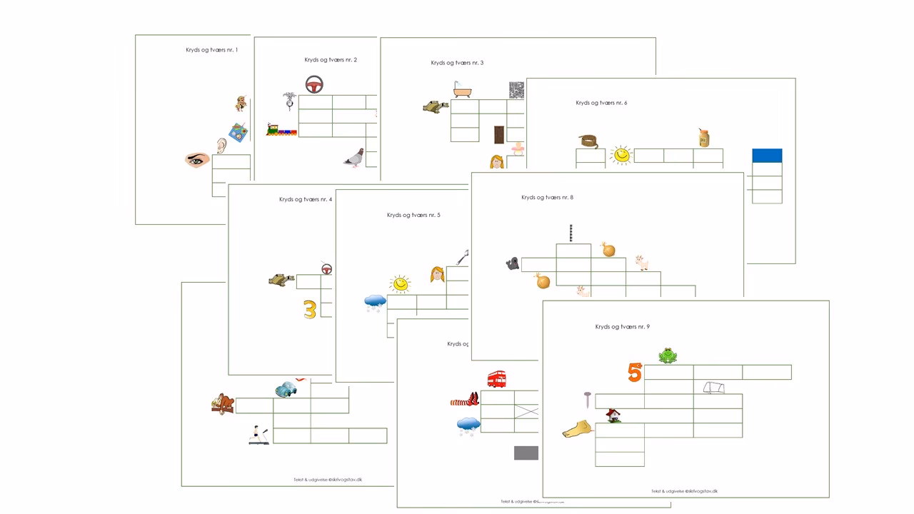 Kan man selv lave en kryds og tværs?