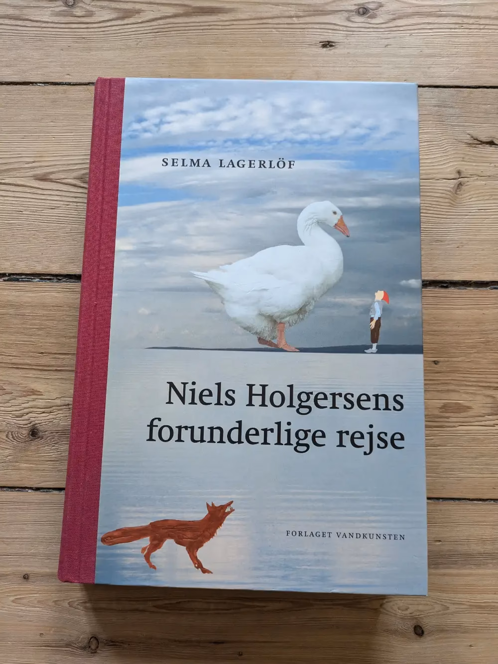 Hvad fløj Niels Holgersen på?